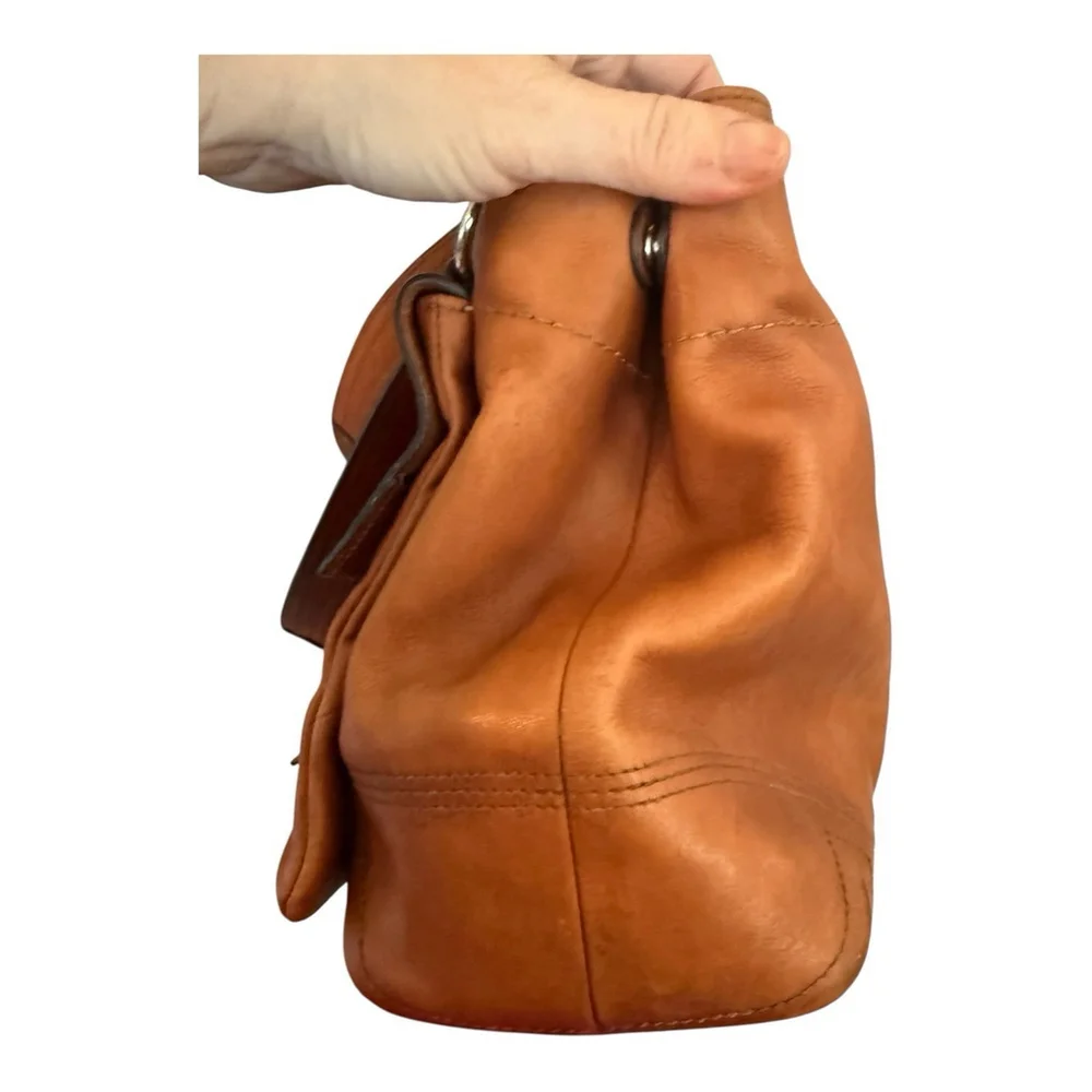 Active Seller!!Coach Soho Y2K Brandy Leather Purse Shoulder Bag Retro - Picture 7 of 14